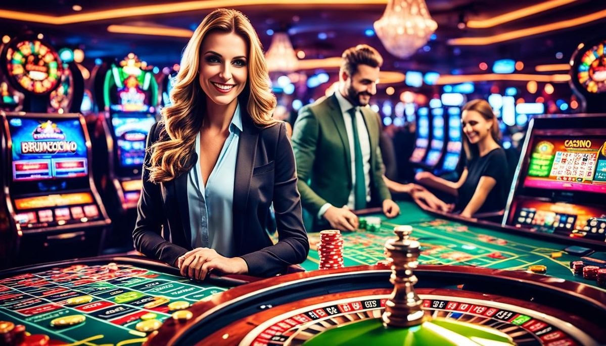Roulette dengan zoom kamera dan tampilan detail roda Roda roulette dengan pemandangan multi-kamera